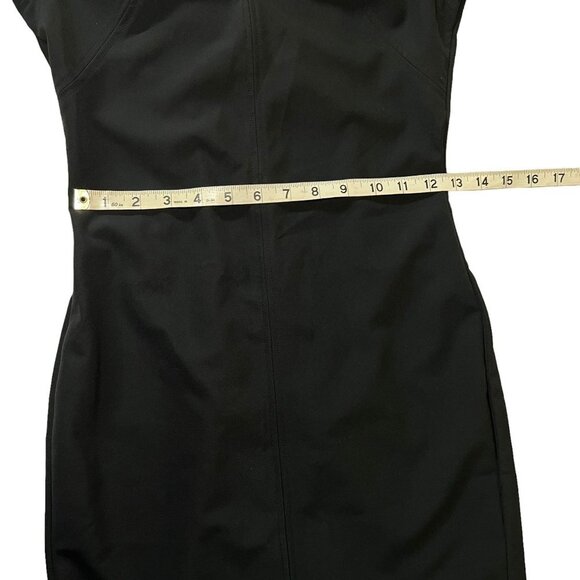 &‎ Other Stories Black Mini Dress Mock Neck Cut Out Short Sleeve Bodycon Luxury - Picture 14 of 16